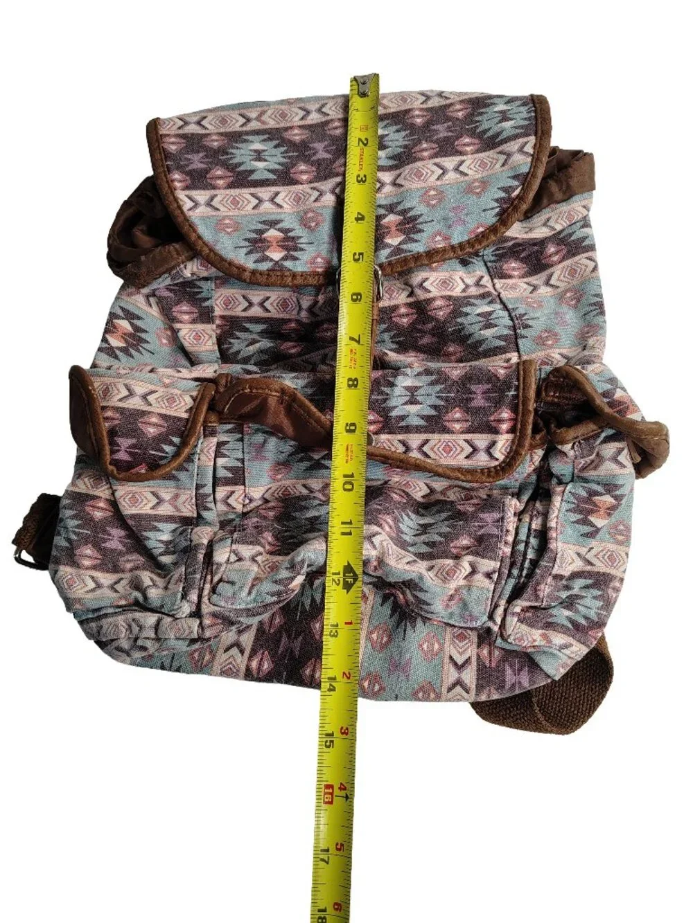 Women's Small Multicolored Southwestern Tribal Themed Backpack By C-Z Creationz